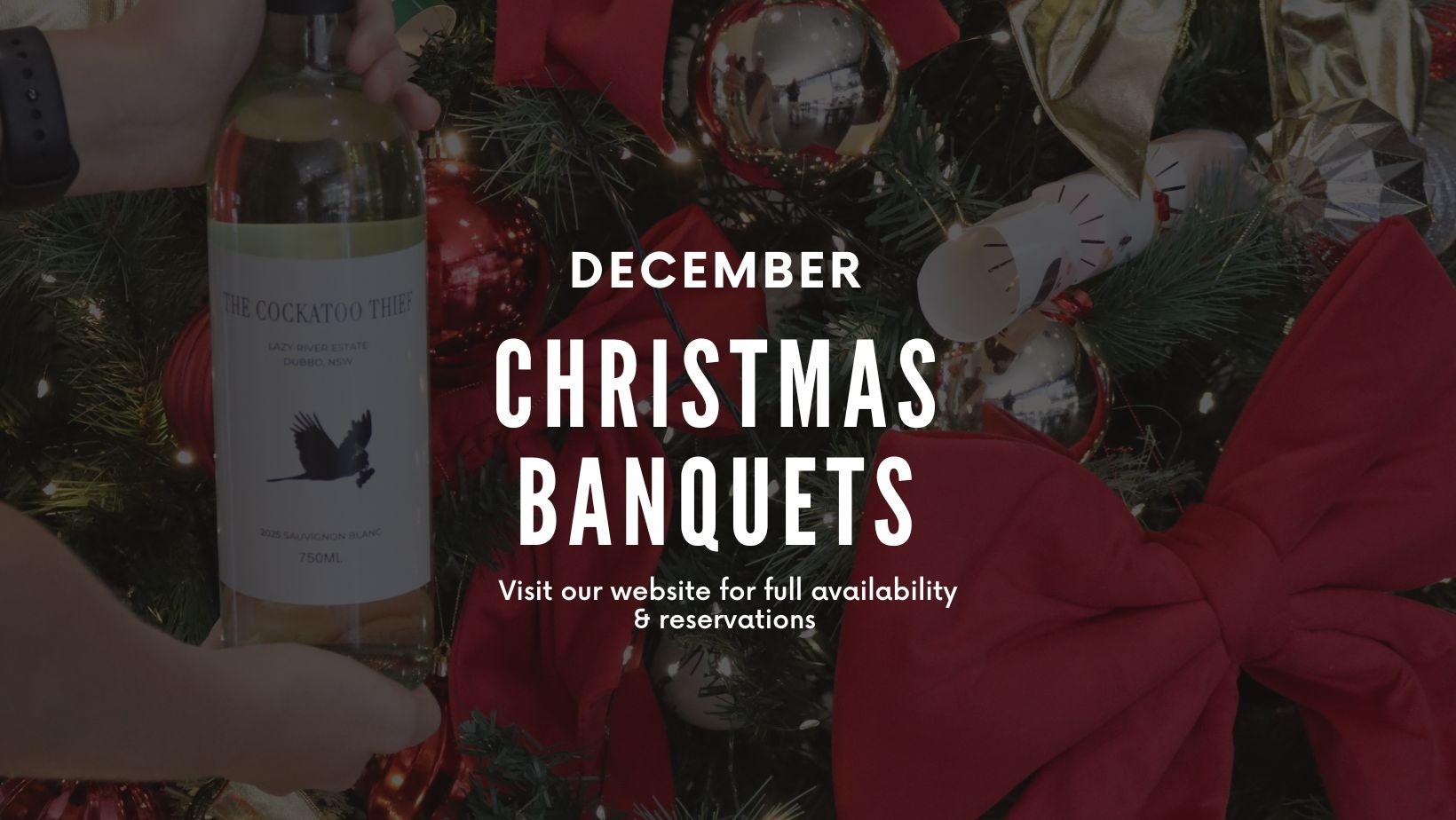 Christmas Banquet - Wednesday 9th December Lunch & Dinner  