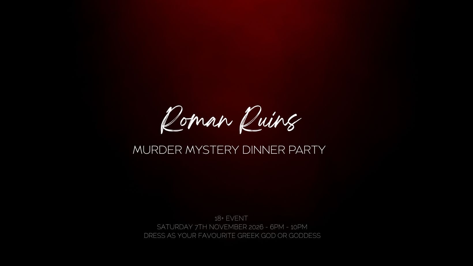Murder Mystery Dinner - The Roman Ruins